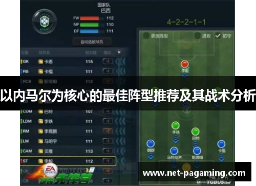 以内马尔为核心的最佳阵型推荐及其战术分析